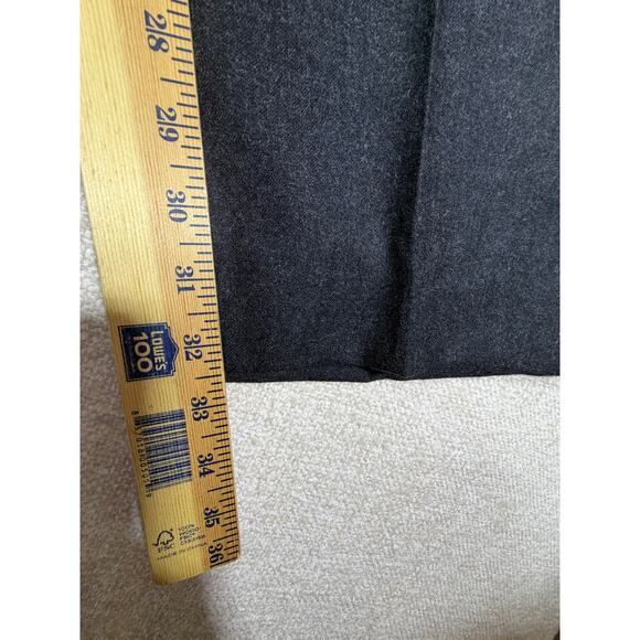 Jos A Bank Men 36x32.5 Dark Gray 100% Wool Flat Front Straight Leg Dress Pants - Picture 7 of 8